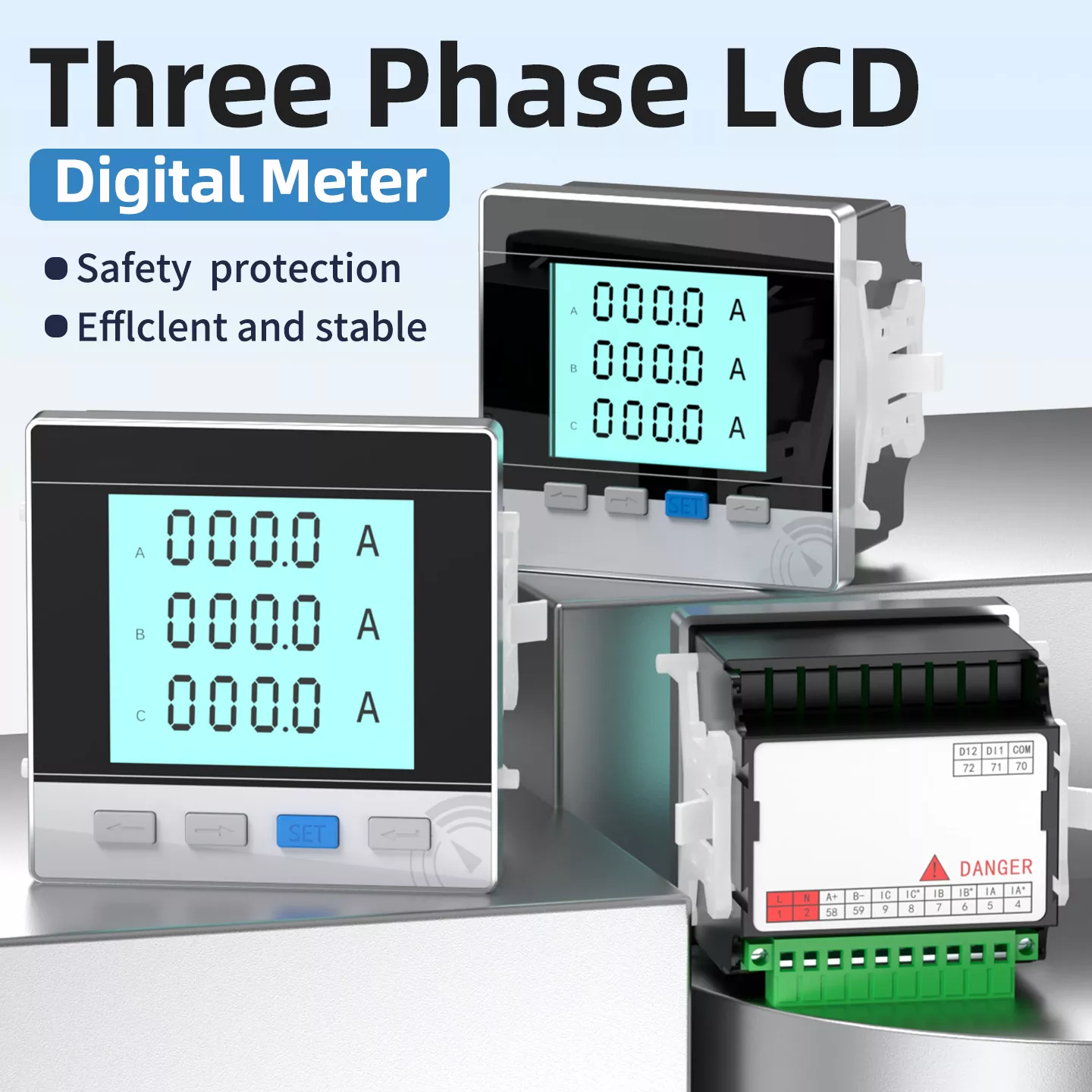 삼상 LCD 디지털 미터