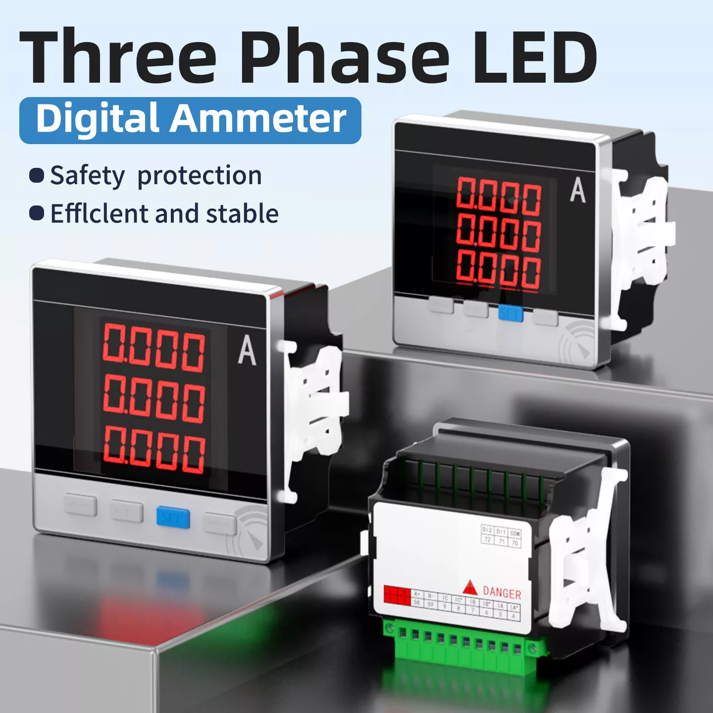 삼상 LED 디지털 전류계